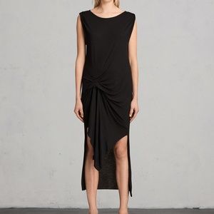 All Saints Riviera Tavi Dress, Charcoal Black